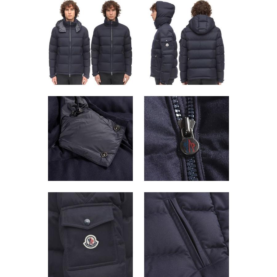 モンクレール モンジュネーブル MONCLER MONTGENEVRE ダウン ダウンジャケット アウター メンズ フード付き ウール 軽量 防寒  大きいサイズ ブランド ネイビー