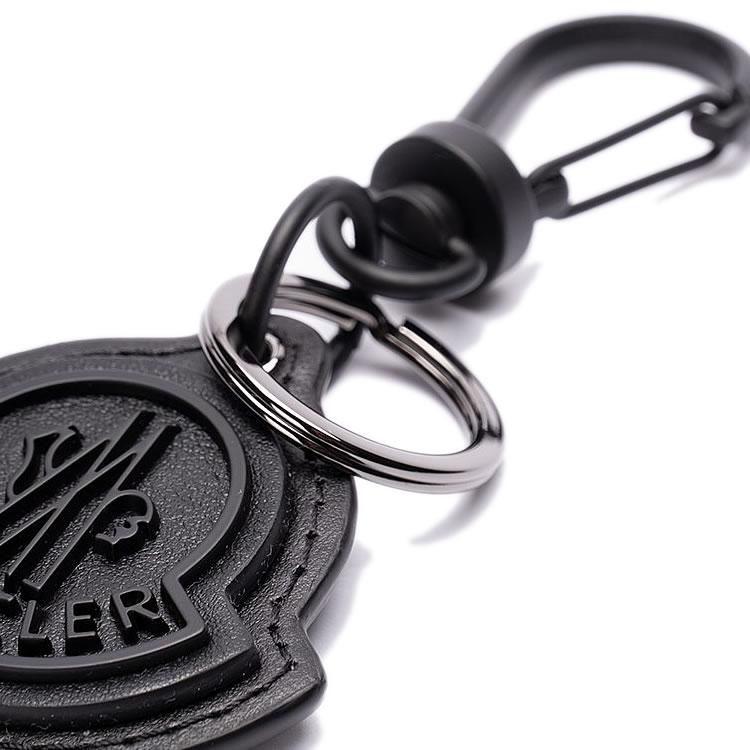 MONCLER モンクレール キーホルダー バッグチャーム ロゴ レザー MONCLER モンクレール キーホルダー バッグチャーム ロゴ レザー
