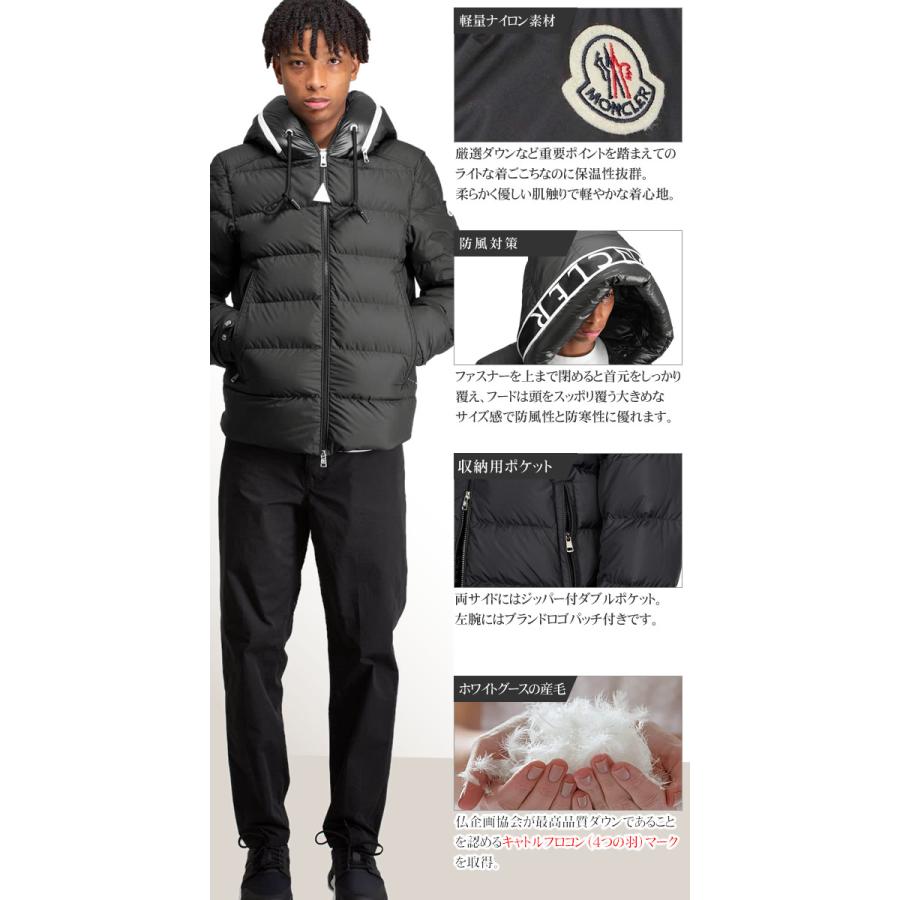 モンクレール Moncler ダウン ダウンジャケット カルデール メンズ ロゴ ワッペン アウター フード ブランド 高級 大きいサイズ 防寒 黒 ブラック 252 085 Mss 通販 Yahoo ショッピング