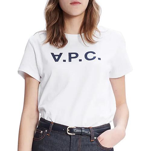 アーペーセー A P C Tシャツ 半袖 クルーネック 丸首 レディース Vpc ロゴ コットン 綿100 おしゃれ 大きいサイズ ブランド 白 ホワイト 265 003 Mss 通販 Yahoo ショッピング