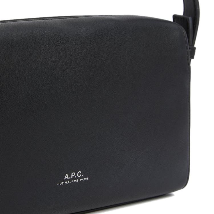 APC A.P.C. アーペーセー バッグ ショルダーバッグ ニノ カメラバッグ レディース メンズ ロゴ 斜めがけ 大人 ブランド 軽量 上品 小さめ プレゼント 黒の画像