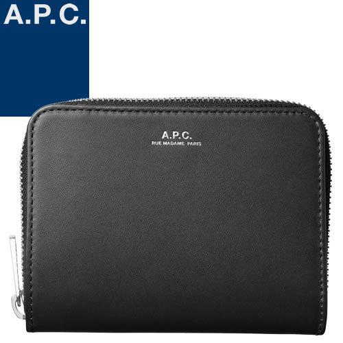 アーペーセー A.P.C. 財布 二つ折り財布 ラウンドファスナー 小銭入れあり レディース メンズ エマニエル レザー 本革 ブランド プレゼント  黒 ブラック : 265-021 : MSS - 通販 - Yahoo!ショッピング