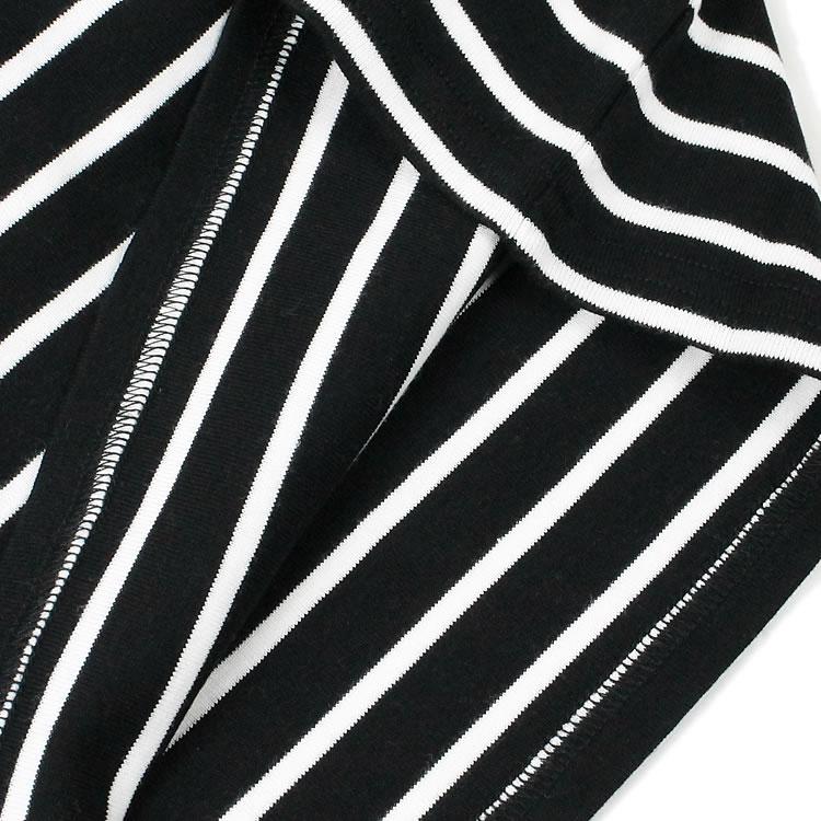 A.P.C. ブラック/ホワイト ストライプ Tシャツ S A.P.C.（アーペーセー） APC Tシャツ ボーダー 半袖 クルーネック 丸首