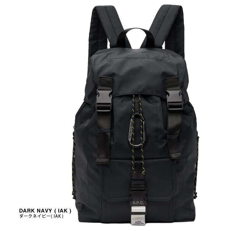 APC A.P.C. アーペーセー リュック リュックサック バックパック メンズ レディース ロゴ ナイロン A4 おしゃれ ブランド カジュアル 軽量 大容量 紺色の画像