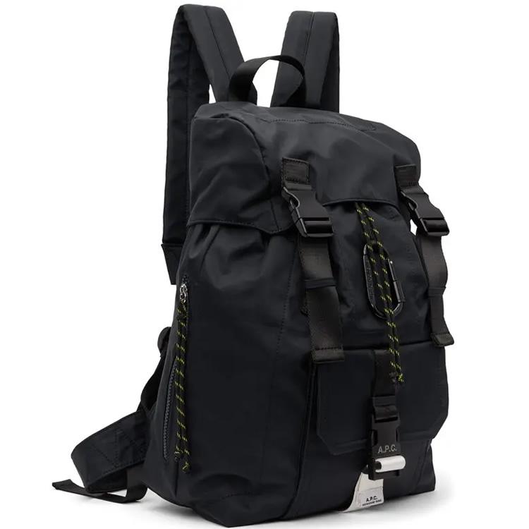 APC A.P.C. アーペーセー リュック リュックサック バックパック メンズ レディース ロゴ ナイロン A4 おしゃれ ブランド カジュアル 軽量 大容量 紺色の画像