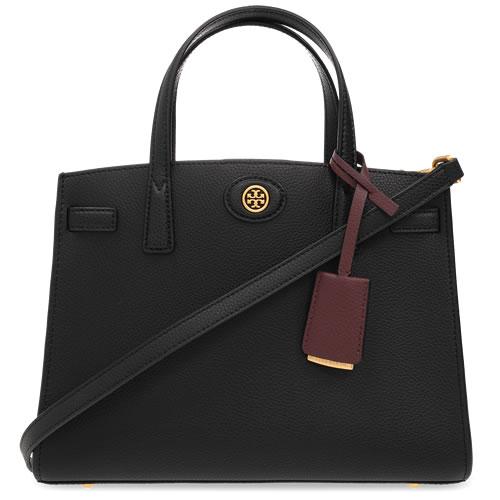 トリーバーチ TORY BURCH バッグ ハンドバッグ ショルダーバッグ スモール ロビンソン サッチェル レディース 2way 本革 おしゃれ 斜めがけ ブランド 黒｜maido-selection｜03