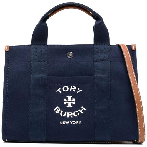 トリーバーチ TORY BURCH バッグ トートバッグ ショルダーバッグ スモール トリー トート レディース 2way ロゴ 軽い 軽量 小さめ 斜めがけ ブランド 紺｜maido-selection｜05