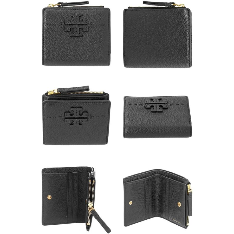 トリーバーチ Tory Burch 財布 二つ折り財布 マックグロー ミニ ウォレット レディース ブランド コンパクト 小さめ 革 本革 黒 ブラック 270 027 Mss 通販 Yahoo ショッピング