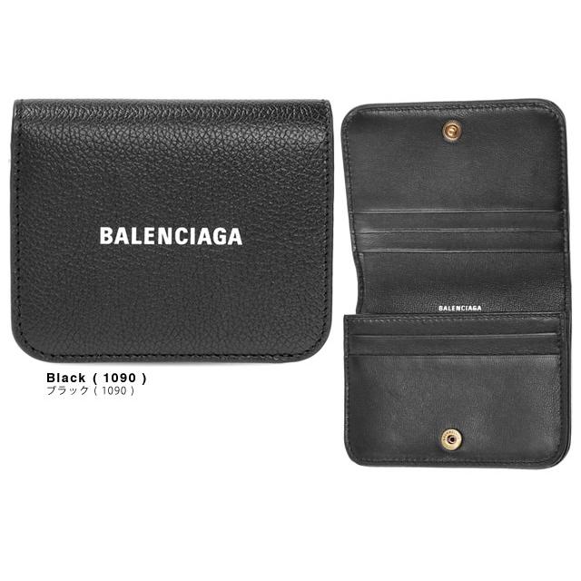 バレンシアガ BALENCIAGA 財布 二つ折り財布 キャッシュ ビフォールド コンパクト ウォレット メンズ レディース 小さめ ブランド  使いやすい 本革 黒 ブラック