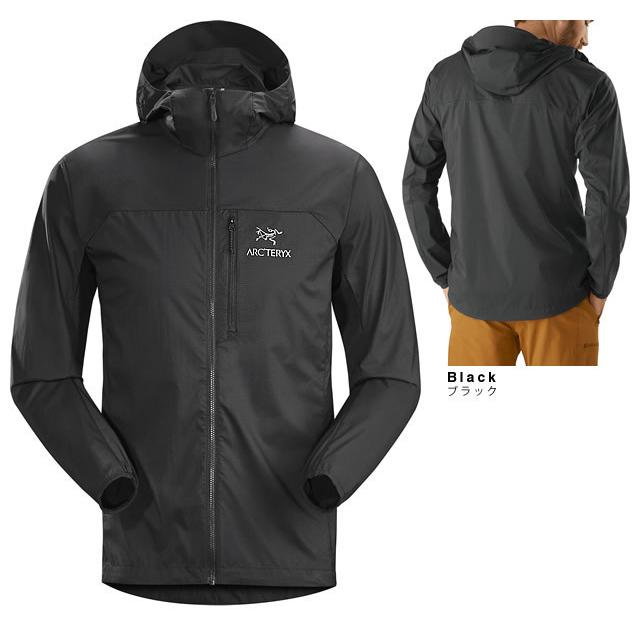 アークテリクス ARCTERYX スコーミッシュ フーディ マウンテンパーカー ナイロンジャケット メンズ ブランド 大きいサイズ 撥水 軽量 黒 ブラック 着丈 アークテリクス メンズ