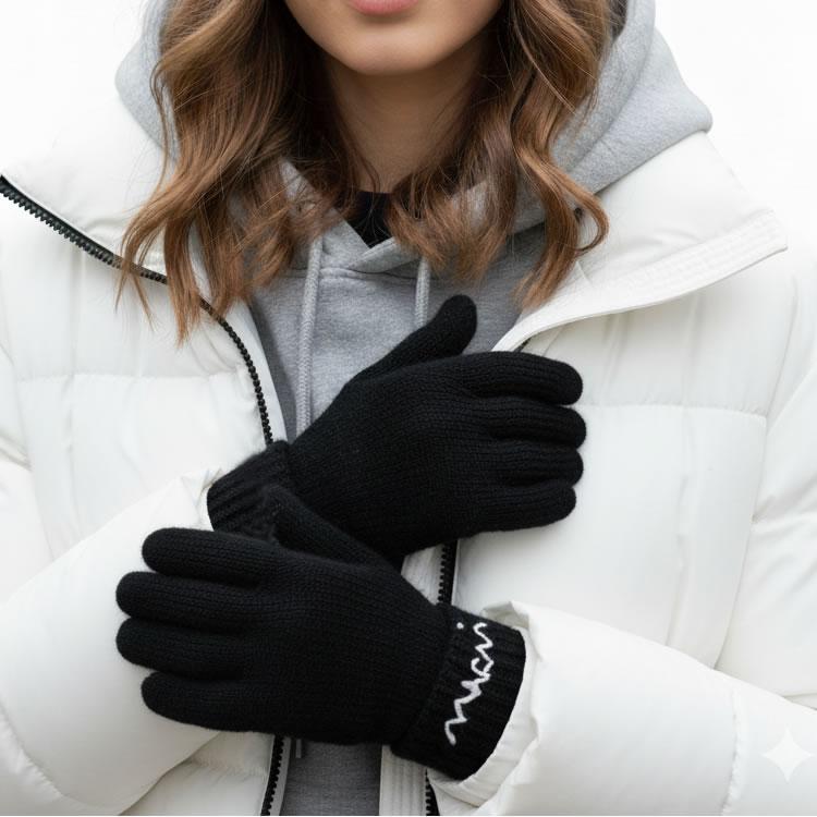 MARNI（マルニ） 手袋 キッズ レディース ウール ロゴ カジュアル 防寒