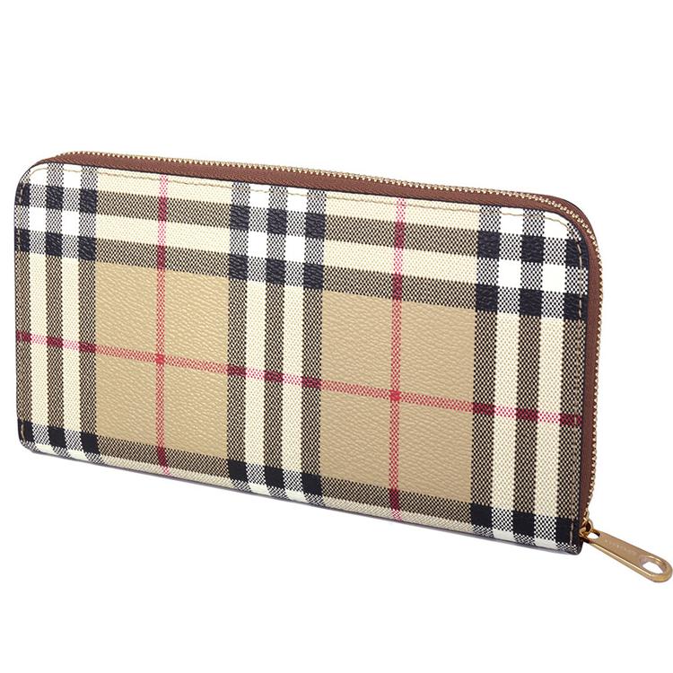 BURBERRY バーバリー 財布 長財布 チェック ジップウォレット BURBERRY バーバリー 財布 長財布 チェック ジップウォレット