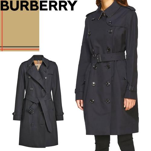 バーバリー Burberry ミッドレングス ケンジントン ヘリテージ トレンチコート スプリングコート レディース ジャケット ブランド ミッドナイト 285 044 Mss 通販 Yahoo ショッピング