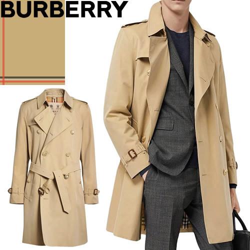 バーバリー Burberry ミッドレングス メンズ ケンジントン ヘリテージ トレンチコート メンズ スプリングコート ファッション ベージュ コート アウター ビジネス ミドル丈 Mss 285 047 ブランド ハニー 高知インター店