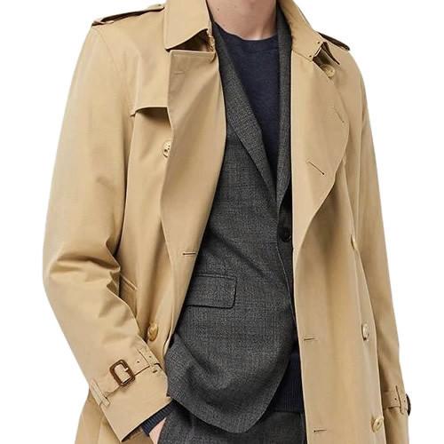 【ほぼ未使用】 バーバリー BURBERRY ミッドレングス ケンジントン ヘリテージ トレンチコート メンズ スプリングコート ビジネス ミドル丈 ブランド ハニー ベージュ 【NAN1617553854】(57708円)