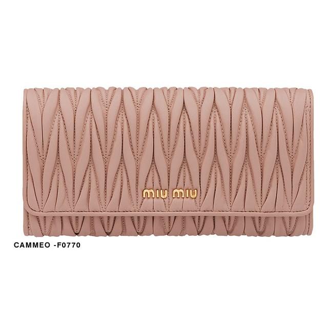 ミュウミュウ MIUMIU マテラッセ 財布 長財布 レディース レザー