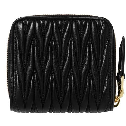 miu ミュウミュウ MIUMIU 財布 二つ折り財布 スモール ナッパ miu ミュウミュウ MIUMIU 財布 二つ折り財布 スモール ナッパ