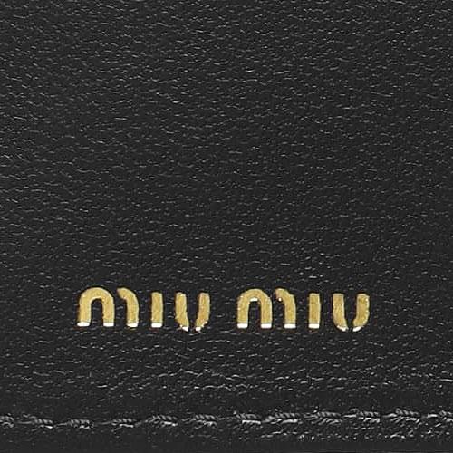 miu ミュウミュウ MIUMIU 財布 二つ折り財布 スモール ナッパ miu ミュウミュウ MIUMIU 財布 二つ折り財布 スモール ナッパ