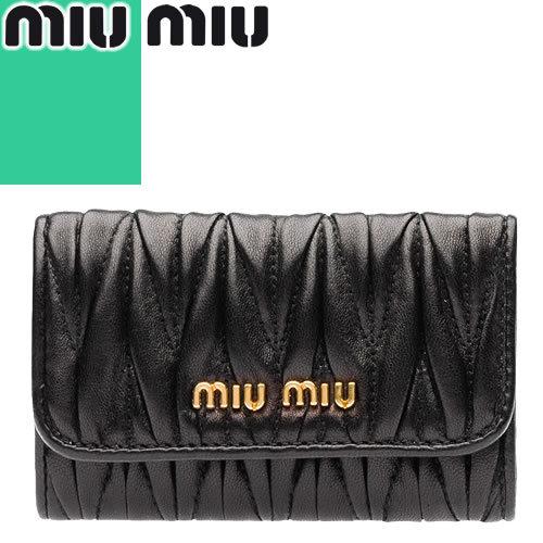 ミュウミュウ MIUMIU キーケース 6連 レディース マテラッセ メタルロゴ レザー 本革 ブランド プレゼント 黒色 ブラック :  287-017 : MSS - 通販 - Yahoo!ショッピング