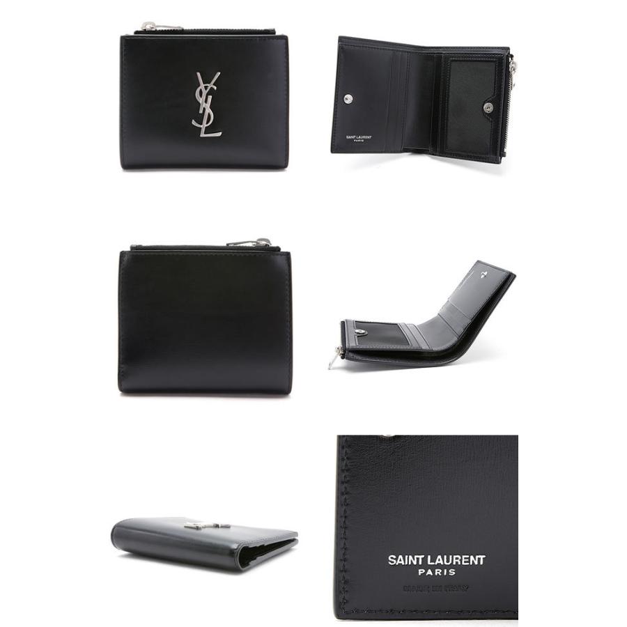 サンローラン パリ Saint Laurent Paris 財布 二つ折り財布 小銭入れあり メンズ レディース モノグラム ジッパー 本革 ブランド プレゼント 黒 ブラック 2 024 Mss 通販 Yahoo ショッピング