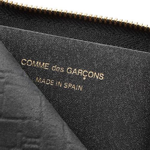 コムデギャルソン レザー　ケース　小銭入れ　エンボス加工　ウォレット COMME des GARCONS（コムデギャルソン） 財布 ポーチ ブラック POLKA