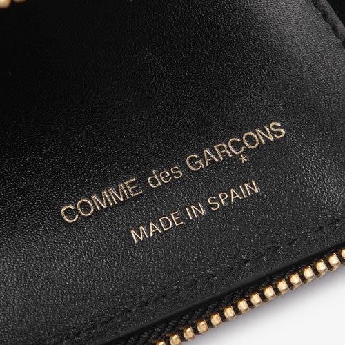 コムデギャルソン COMME des GARCONS 長財布 ラウンドファスナー 小銭入れあり メンズ レディース ヒュージロゴ 本革 ブランド プレゼント 黒 ブラック｜maido-selection｜06