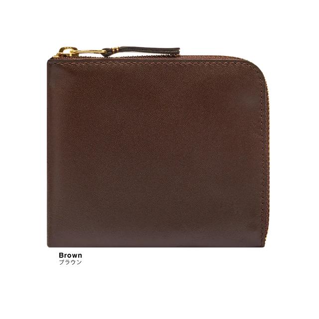 コムデギャルソン コインケース アウトサイドポケット ミニ財布　ブラウン ウォレット コムデギャルソン アウトサイドポケット L字型ミニ
