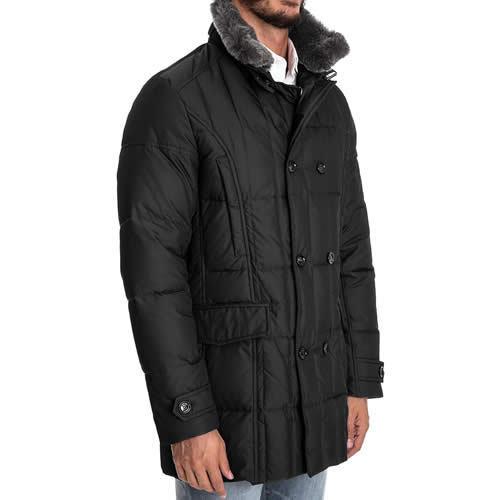【美品】Moorer モーリス KM 黒46 ノンファー ムーレー モーリス MooRER MORRIS-KM ダウンジャケット ダウンコート