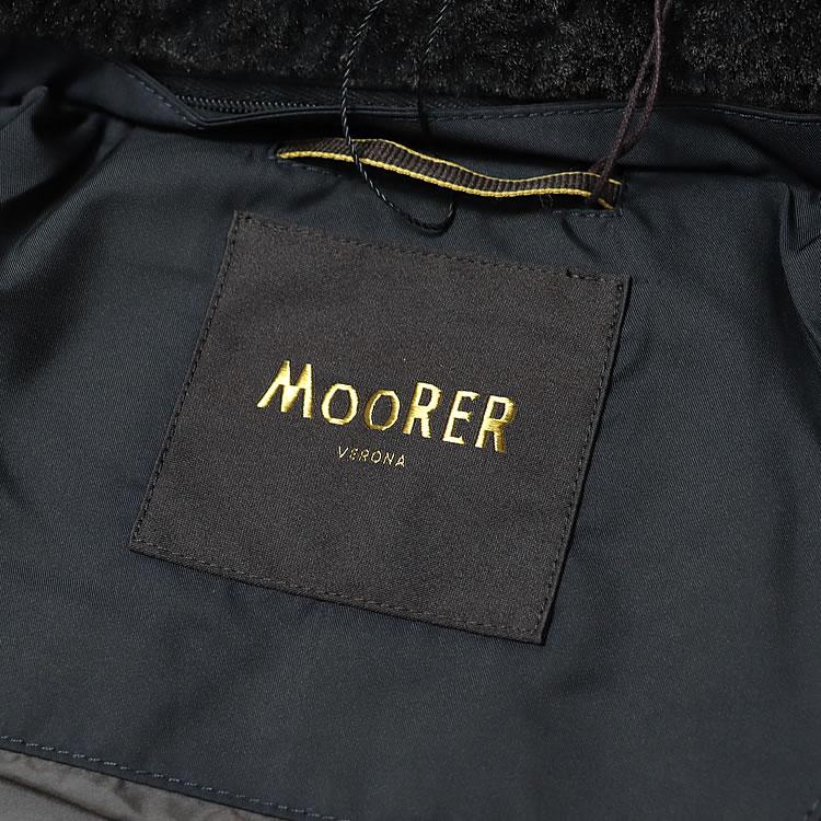 ムーレー シーロ MooRER SIRO-KM ダウンジャケット ダウンコート ブルゾン アウター メンズ ダブルブレスト ラビットファー 撥水 防寒 大きいサイズ ブランド 黒の画像
