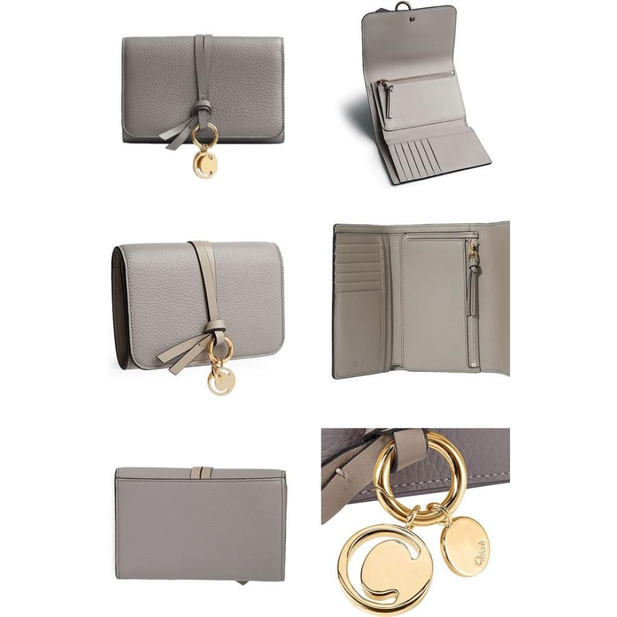 クロエ Chloe 財布 三つ折り財布 ミニ財布 アルファベット ウォレット レディース 小銭入れ付き ブランド レザー 本革 グレー カシミアグレー 294 032 Mss 通販 Yahoo ショッピング