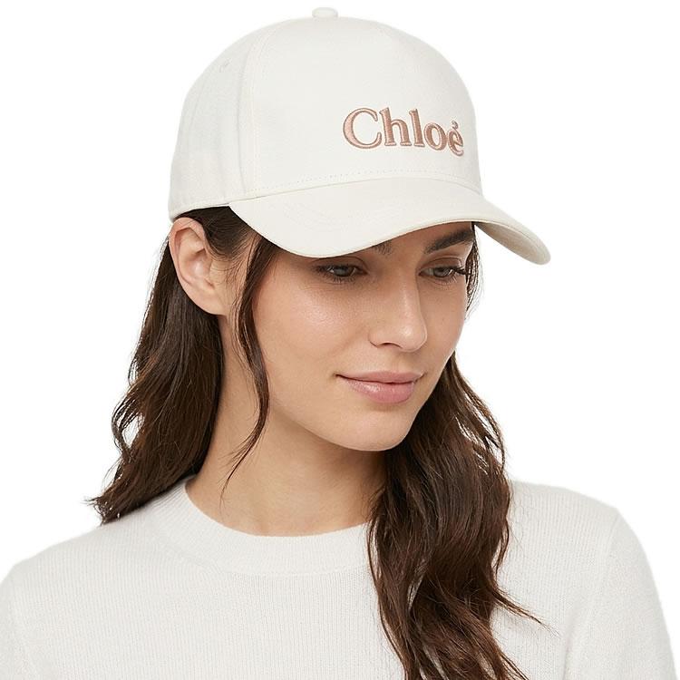 Chloé ホワイトキャップ 52 Chloe（クロエ） Chloe Kids キッズ ベースボールキャップ C11213