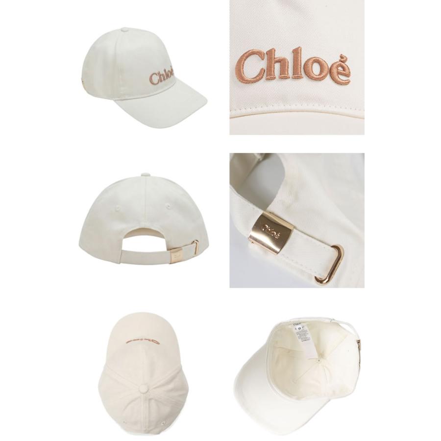 Chloé ホワイトキャップ 52 Chloe（クロエ） Chloe Kids キッズ ベースボールキャップ C11213