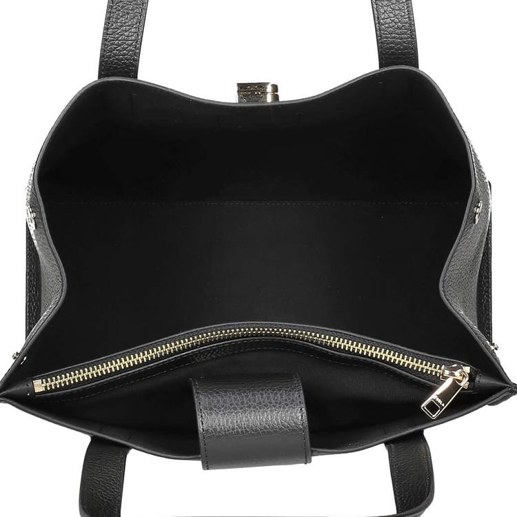 FURLA ブラックレザー ハンドバッグ フルラ FURLA ハンドバッグ ショルダーバッグ 黒 ブラック