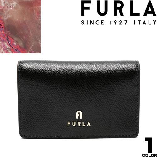 フルラ FURLA 名刺入れ レザー 黒 カードケース 大容量 ブランド