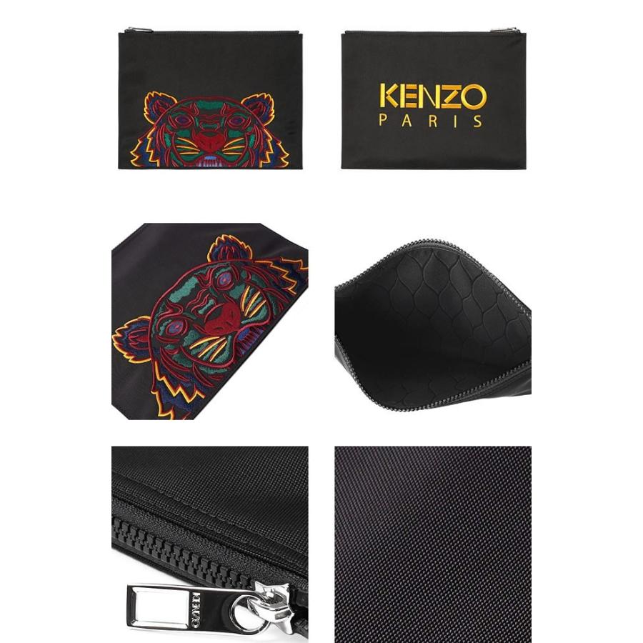 ケンゾー KENZO バッグ クラッチバッグ ポーチ タイガー キャンバス クラッチ メンズ レディース ユニセックス 虎 ブランド 黒 ブラック