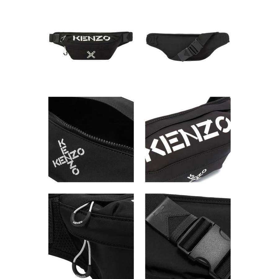 ケンゾー KENZO バッグ ボディバッグ ベルトバッグ ウエストバッグ ウエストポーチ スポーツ バムバッグ メンズ レディース ロゴ ブランド 黒  ブラック