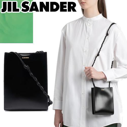 ジルサンダー JIL SANDER バッグ タングル スモール ショルダーバッグ レディース レザー ポシェット 斜めがけ 本革 革 小さめ 軽い ブランド 黒 ブラック｜maido-selection