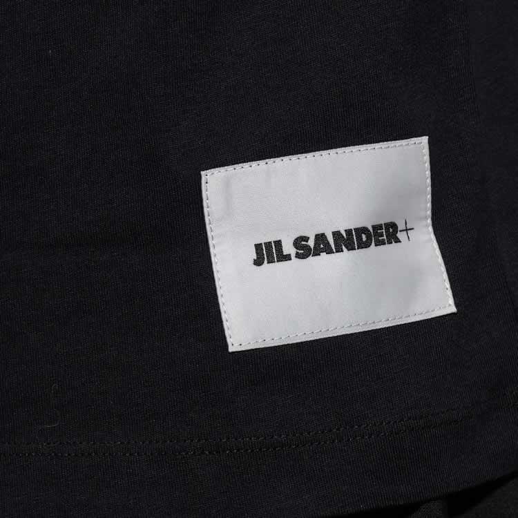 ジルサンダー JIL SANDER Tシャツ 半袖 クルーネック 丸首 メンズ オーバーサイズ ロゴ コットン 大きいサイズ ブランド プレゼント 白 黒 ホワイト ブラック｜maido-selection｜08