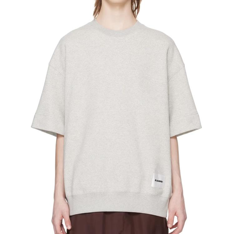 JIL SANDER ジルサンダー スウェット 半袖 クルーネック Tシャツ JIL SANDER ジルサンダー スウェット 半袖 クルーネック Tシャツ