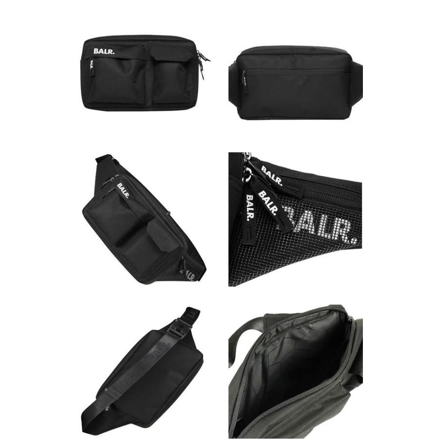 BALR. ボーラー　ボディバッグ ウエストポーチ　ブラック　大小２個セット BALR. ボーラー バッグ ウエストポーチ ボディバッグ ショルダー
