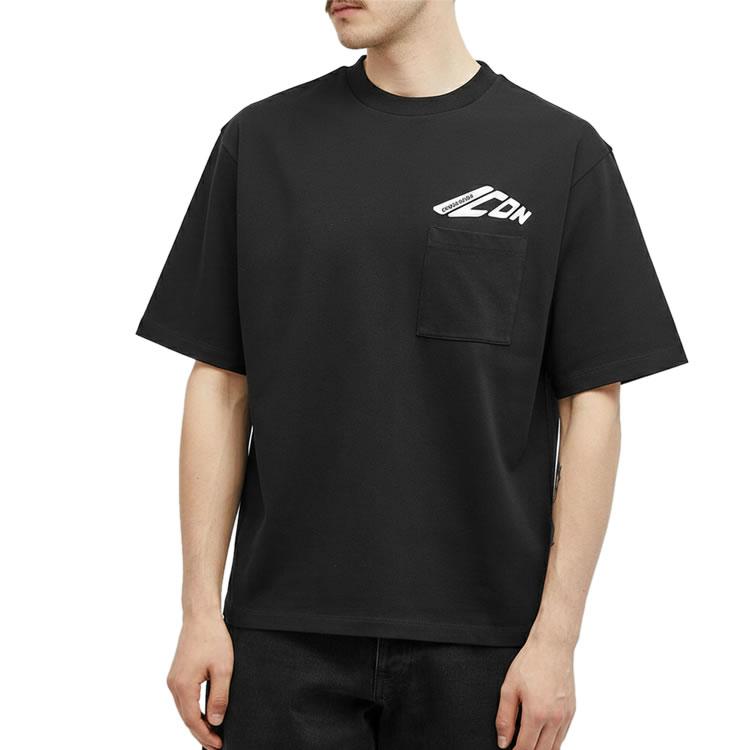 ディースクエアードTシャツ Lサイズ ブラック DSQUARED2（ディースクエアード） DSQUARED2 Tシャツ メンズ 半袖