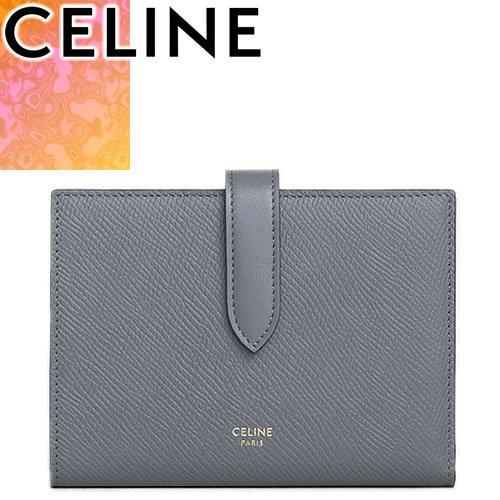 セリーヌ CELINE 財布 二つ折り財布 ミディアム ストラップ ウォレット