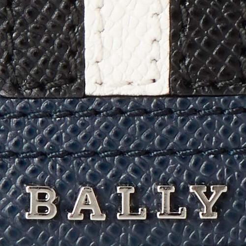 【新品未使用】BALLY 名刺入れ パスケース カードケース ライン ブルー Bally バリー BALLY 名刺入れ カードケース パスケース 定期入れ