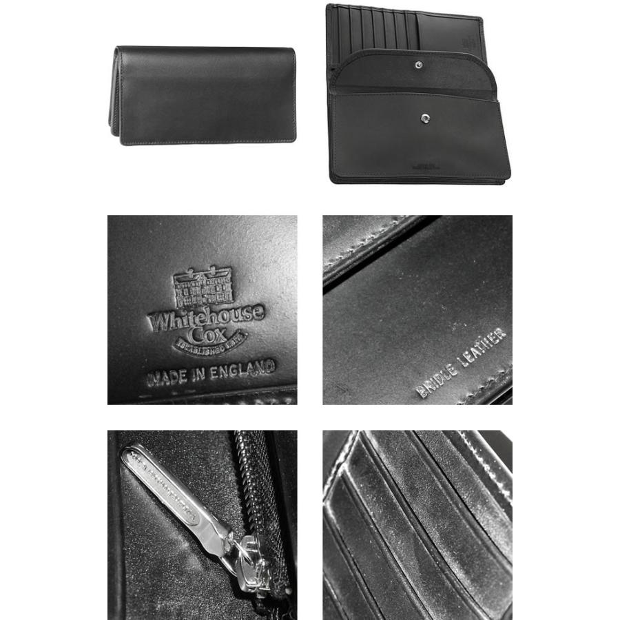 Whitehouse Cox ブライドルレザー　ブラック　長財布 Whitehouse Cox ホワイトハウスコックス 財布 長財布 ジップ