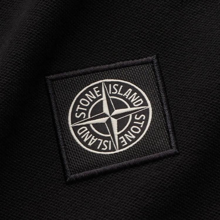 STONE  ストーンアイランド ロゴパッチ ニット ポロシャツ STONE ISLAND（ストーン アイランド） ポロシャツ メンズ 半袖