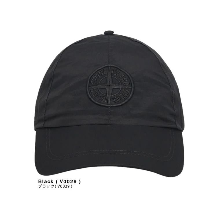 ストーンアイランド ブラックキャップ STONE ISLAND ストーンアイランド キャップ 帽子 メンズ