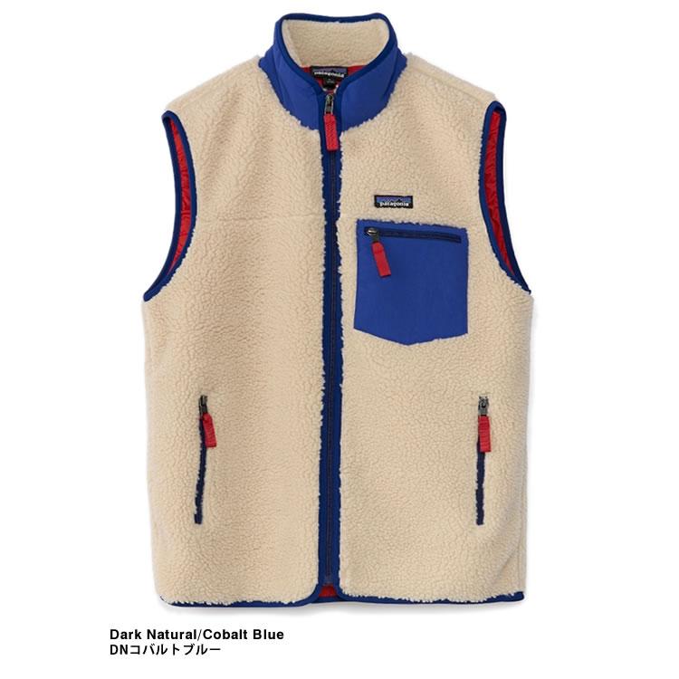 Patagonia フリースベスト Lサイズ ベージュ/ネイビー patagonia（パタゴニア） フリース クラシック レトロX ベスト 23049
