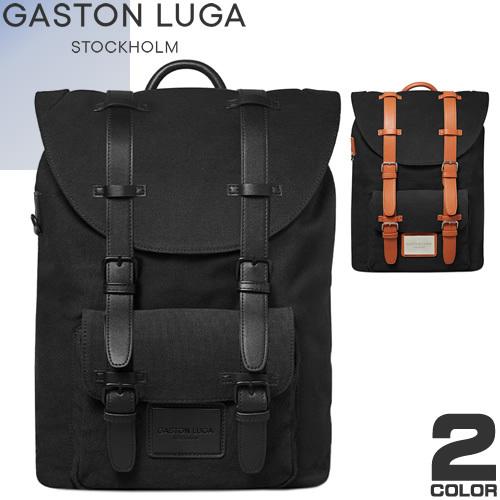 GASTON LUGA 黒　バックパック GASTON LUGA ガストンルーガ バッグパック メンズ レディース
