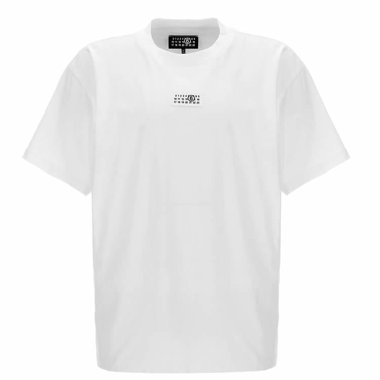 MM6 MAISON MARGIELA オフホワイト プリントTシャツ MM6 Maison Margiela - 《MM➅》 Maison Margiela CAT / LOGO