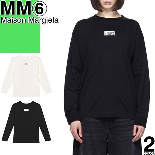 MM6 Maison Margiela ロゴ 長袖カットソー ブラック S MM6 エムエムシックス メゾンマルジェラ Maison Margiela ロンT